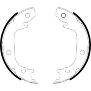 Textar Parking Brake Shoe Set 91082100