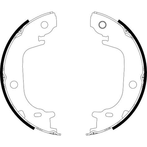 Mintex Parking Brake Shoe Set MFR738