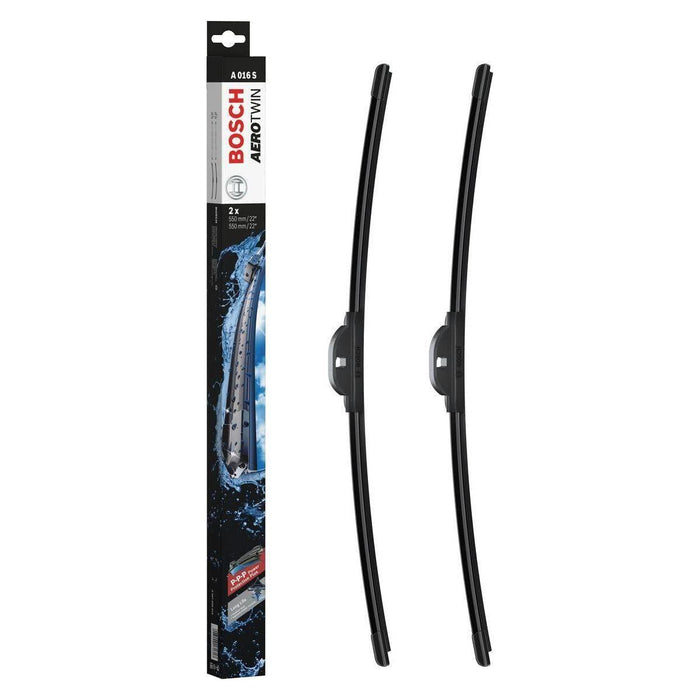 Bosch Aerotwin Flat Blade 550/550 A016S Front Windscreen Wiper Blades Pair Set Bosch  - Town Parts