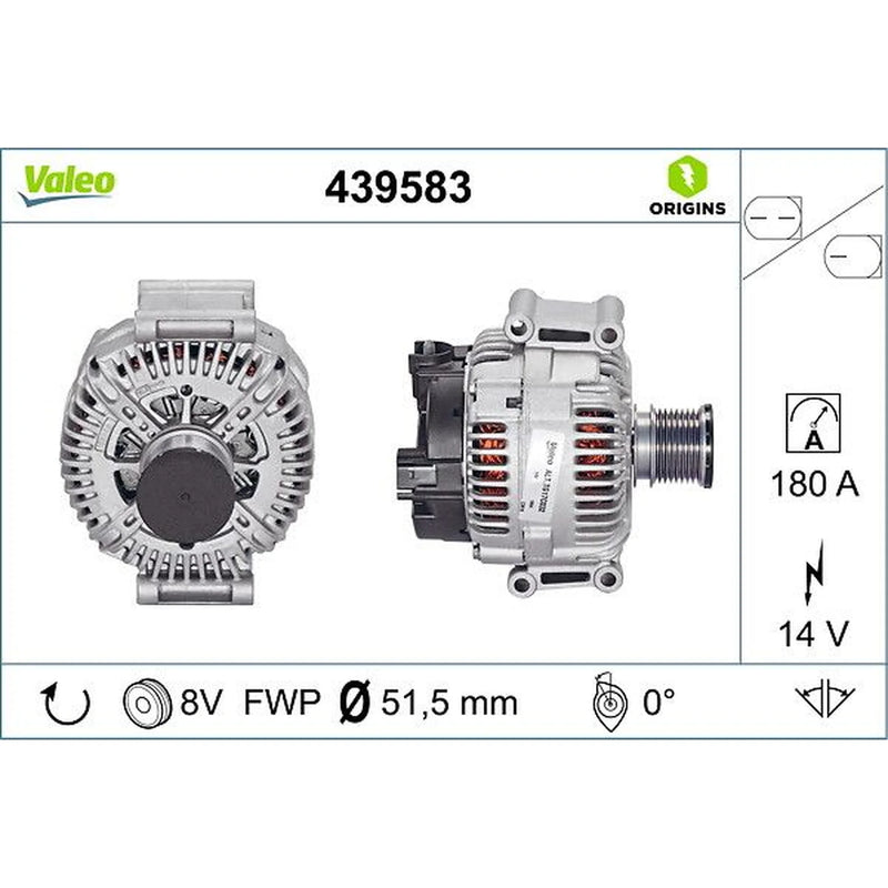 Valeo Car Alternator 12V 439583