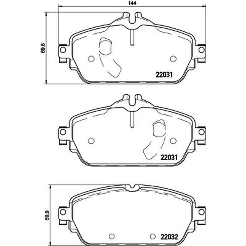 Mintex Front Brake Pad Set MDB3704