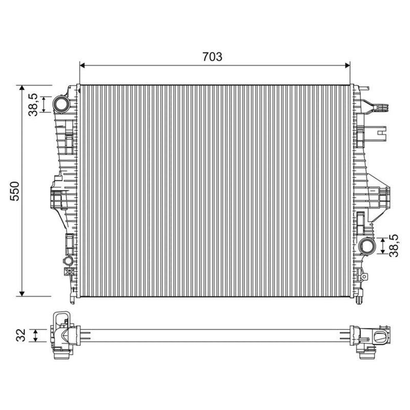 Valeo Engine Radiator 701225