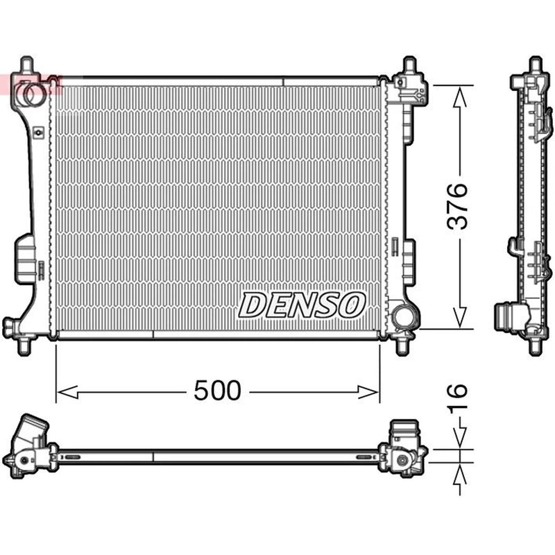 Denso Engine Radiator DRM41010