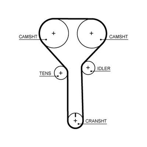 Gates Timing Belt Cambelt 155 Teeth 5723XS