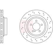 Apec 2 x / Rear Brake Discs DSK2435