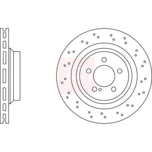 Apec 2 x / Rear Brake Discs DSK2435
