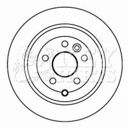 Key Parts 2 x Solid Rear Brake Discs KBD4599