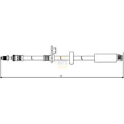 NAPA Brake Hydraulic Hose Line Front NBH1031
