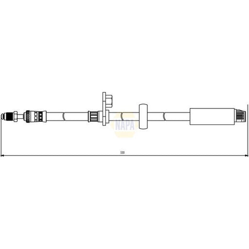 NAPA Brake Hydraulic Hose Line Front NBH1031
