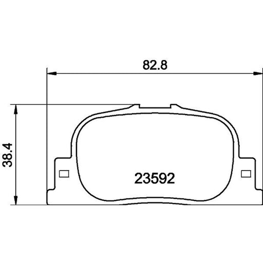 DON Rear Brake Pad Set PCP1936