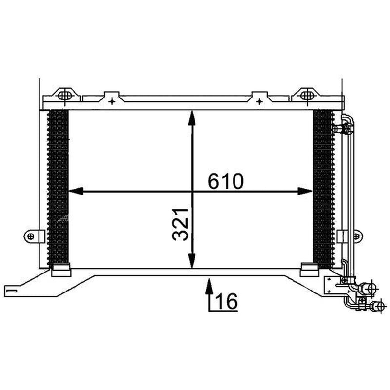 Mahle Air Conditioning Condenser AC 248 000P
