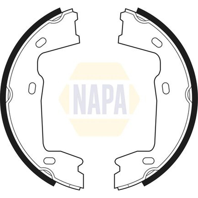 NAPA Parking Brake Shoe Set NBS5002