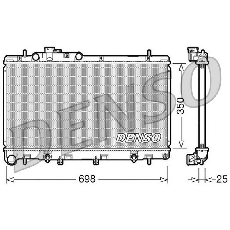 Denso Engine Radiator DRM36011