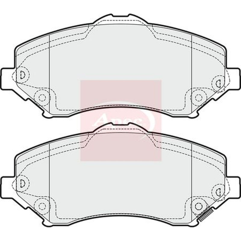 Apec Front Brake Pad Set PAD1700
