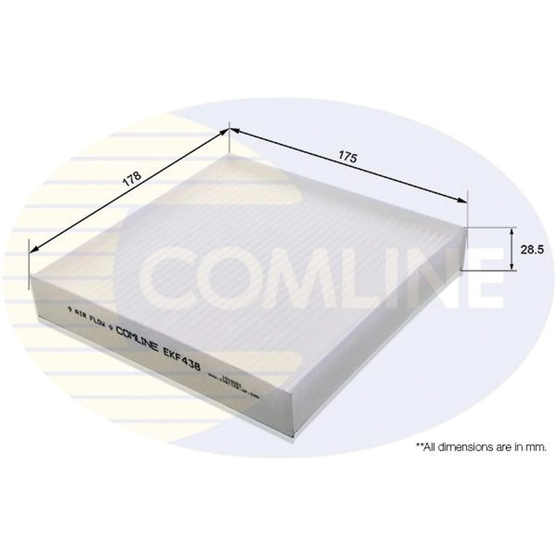 Comline Cabin Air Filter (Pollen Filter) EKF438