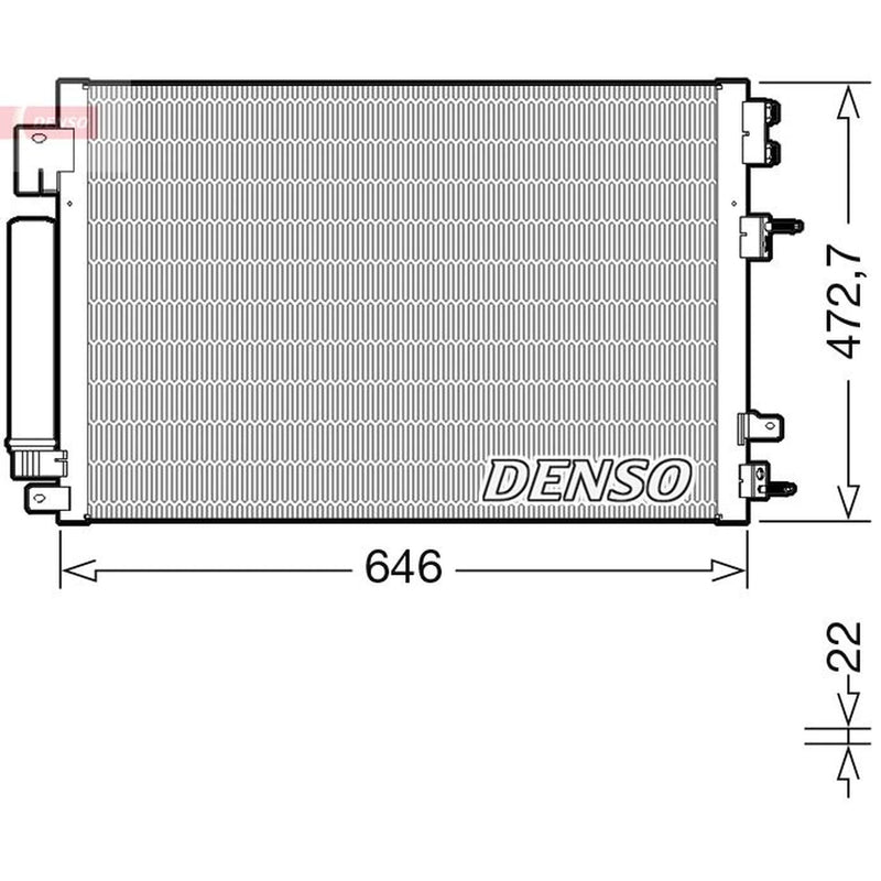 Denso Air Conditioning Condenser DCN13021