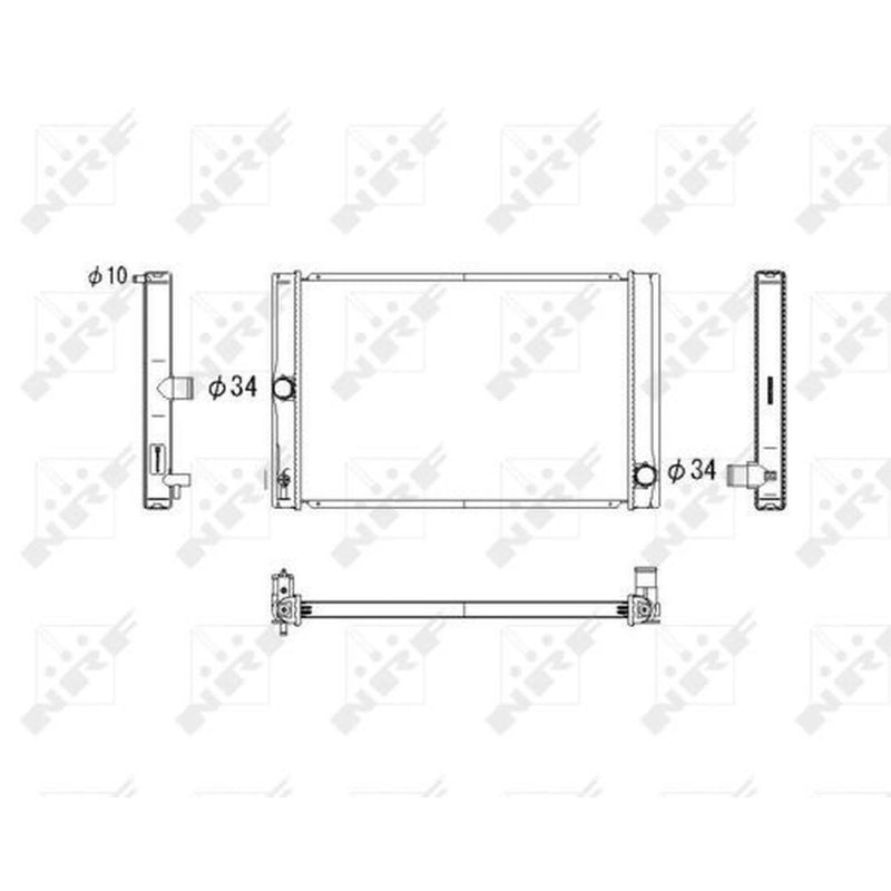 NRF Engine Radiator 53764