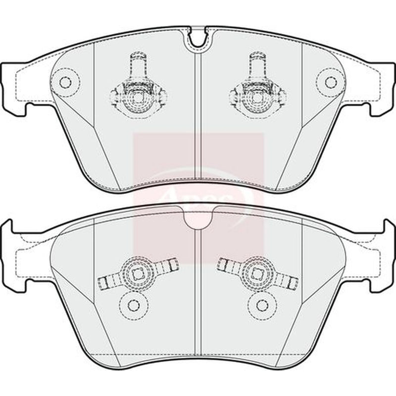 Apec Front Brake Pad Set PAD1681