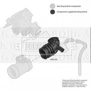 Borg & Beck Air Filter Intake Hose NBR (nitrile butadiene rubber) BTH1701
