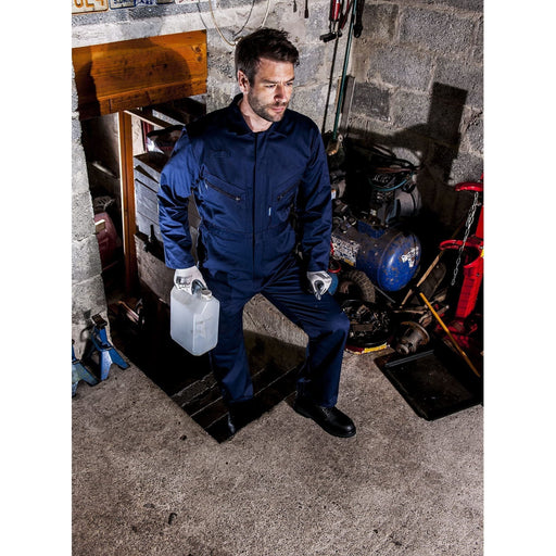Portwest Polycotton Zip Coverall - Navy - X Large (Tall) Portwest  - Town Parts