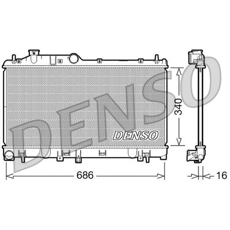 Denso Engine Radiator DRM36007