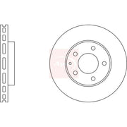 Apec 2 x Vented Front Brake Discs DSK677