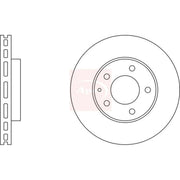 Apec 2 x Vented Front Brake Discs DSK677