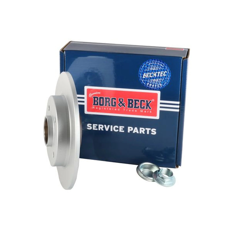 Borg & Beck 2 x Solid Rear Brake Discs BBD5808S
