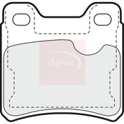 Apec Rear Brake Pad Set PAD597