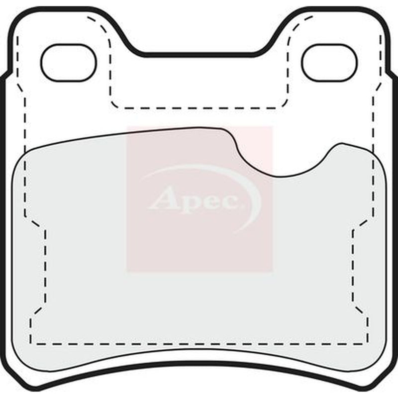 Apec Rear Brake Pad Set PAD597