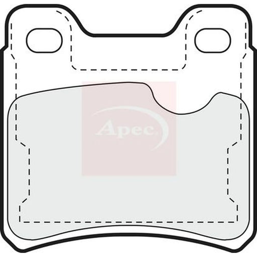 Apec Rear Brake Pad Set PAD597