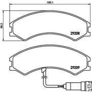 Textar Front Brake Pad Set 2920801