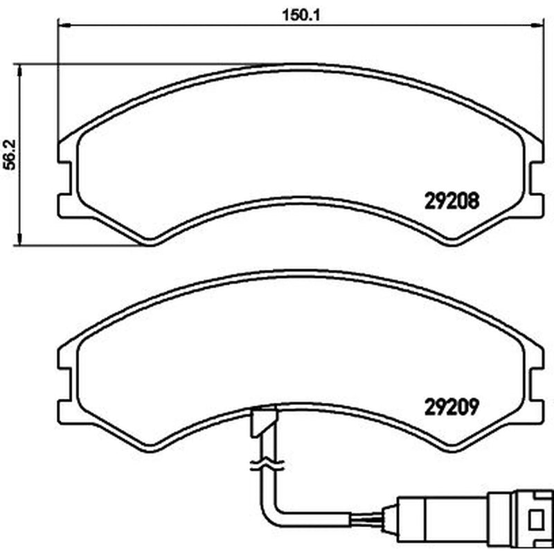 Mintex Front Brake Pad Set MDB3744