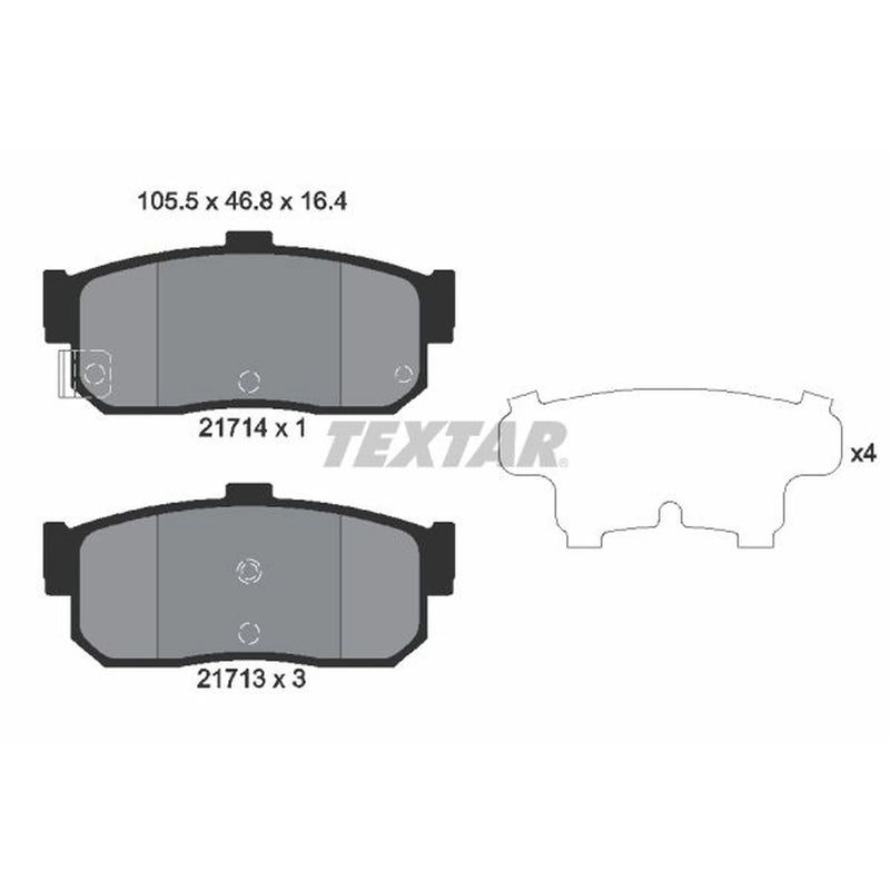 Textar Rear Brake Pad Set 2171401