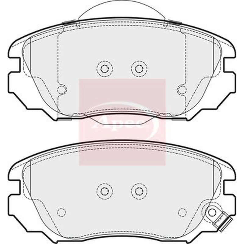 Apec Front Brake Pad Set PAD1695