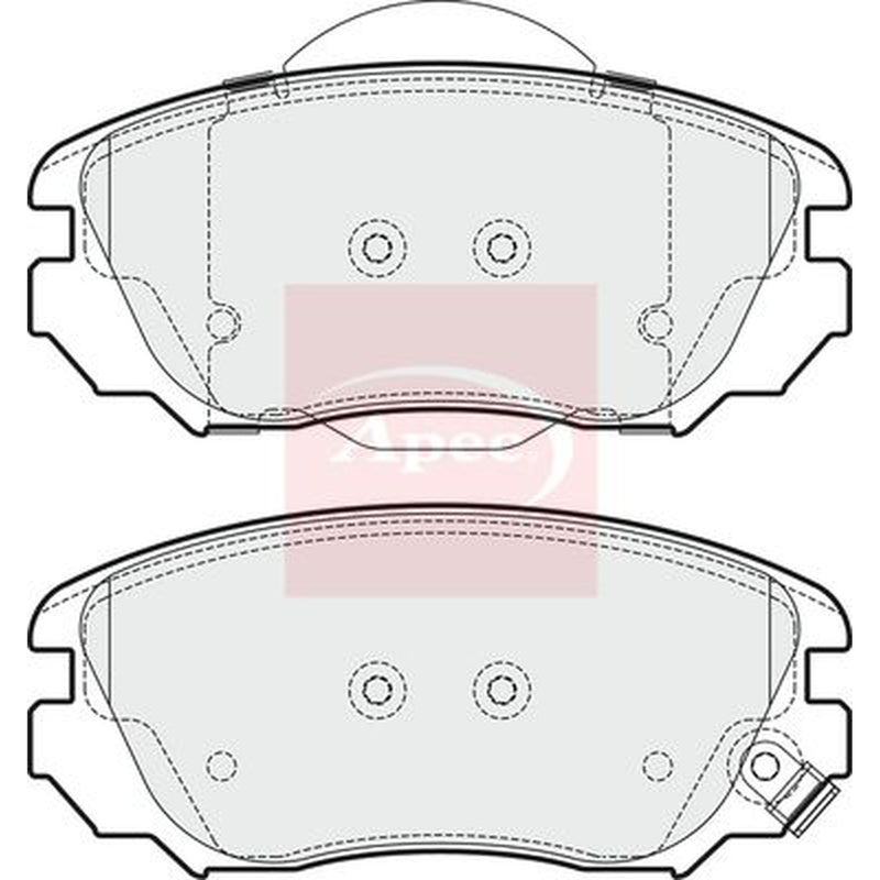 Apec Front Brake Pad Set PAD1695