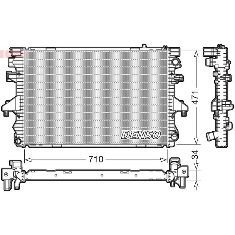 Denso Engine Radiator DRM32040