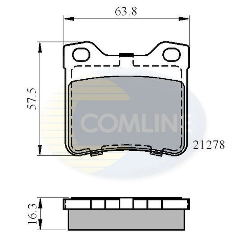 Comline Rear Brake Pad Set CBP01060