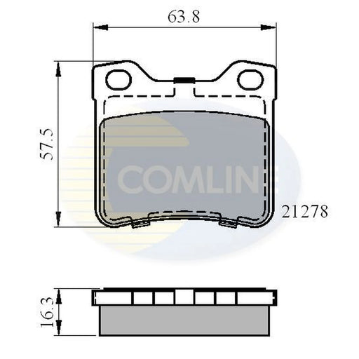 Comline Rear Brake Pad Set CBP01060