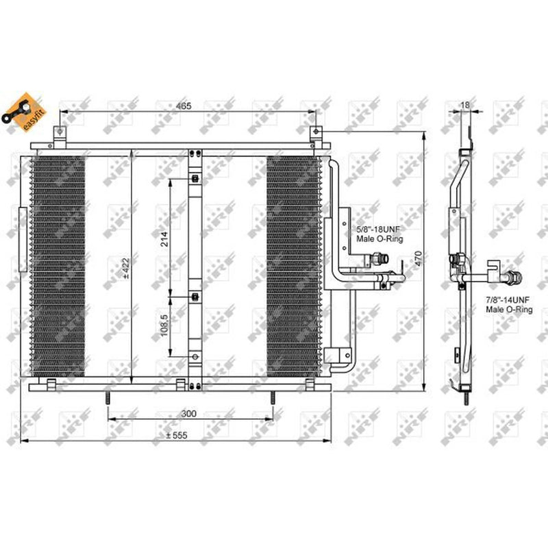 NRF Air Conditioning Condenser 35244