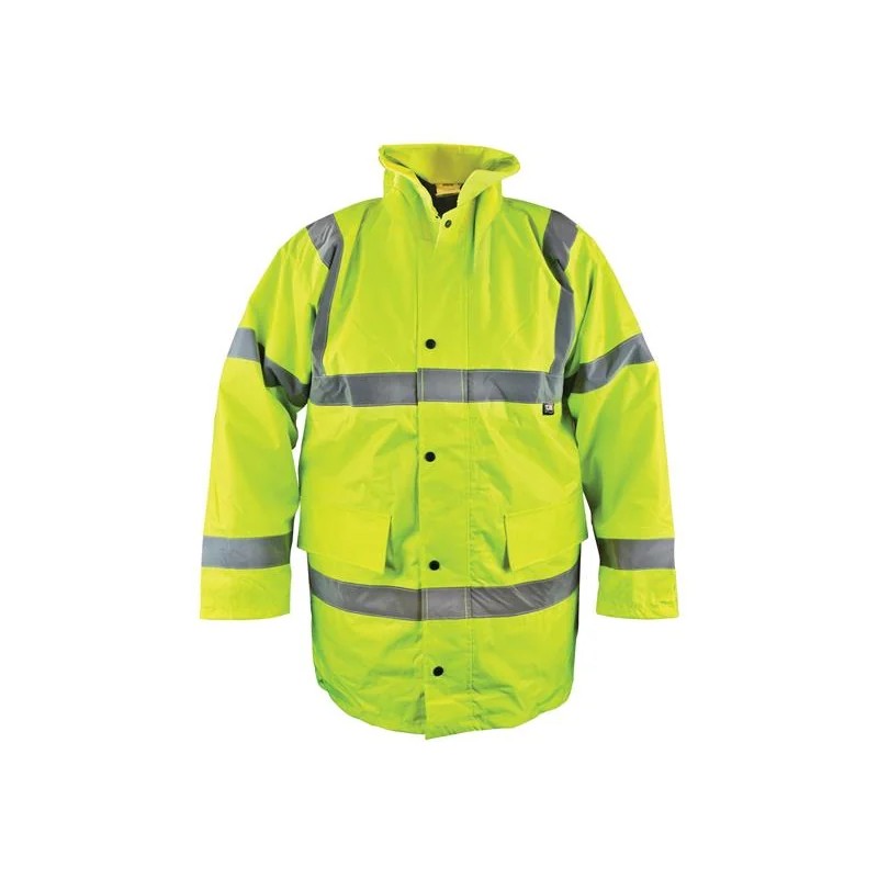 Scan Hi-Vis Yellow Motorway Jacket - L (44in) - OC-122-L