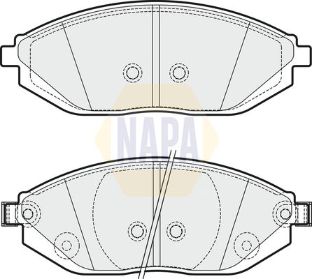 NAPA Front Brake Vented Discs & Pads fits CHEVROLET