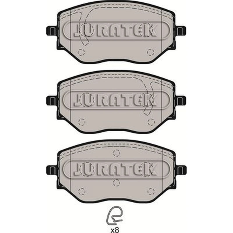 Juratek Front Brake Pad Set JCP4042