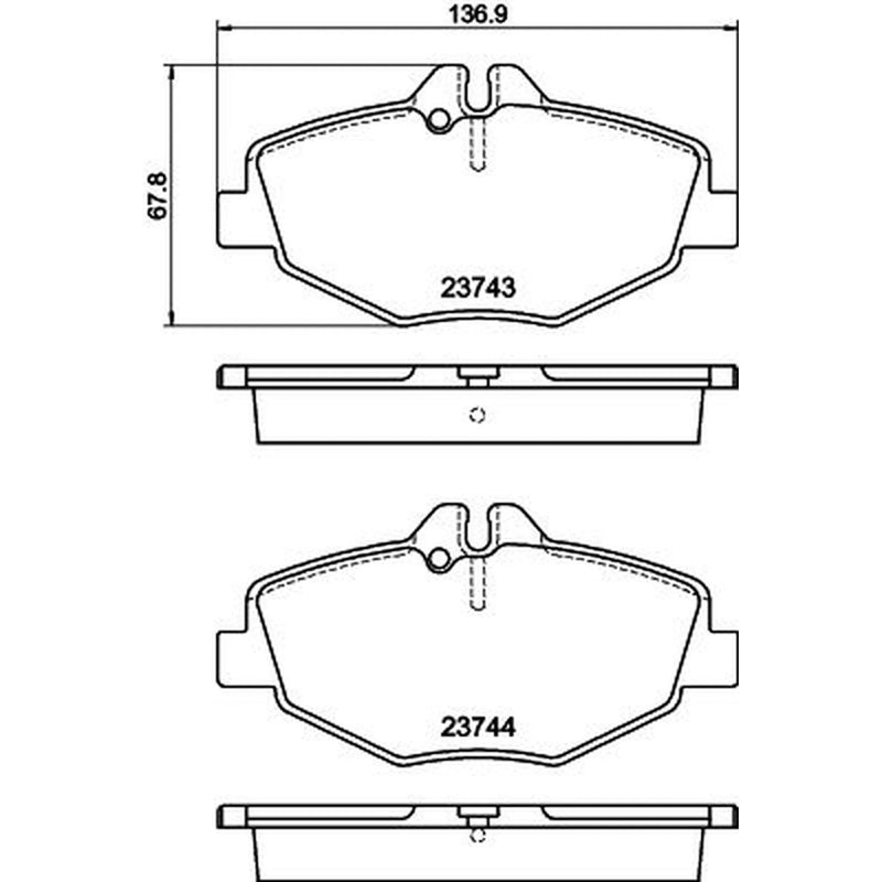 Mintex Front Brake Pad Set MDB2539