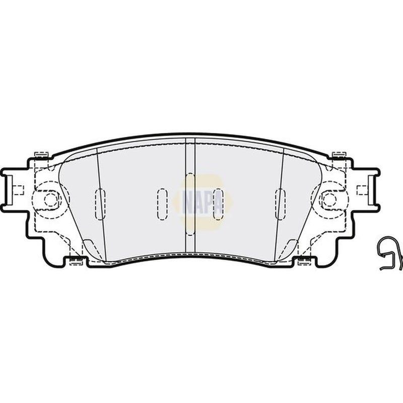 NAPA Rear Brake Pad Set NBP1899