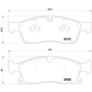 Brembo 4 x Front Brake Pad Set P50108