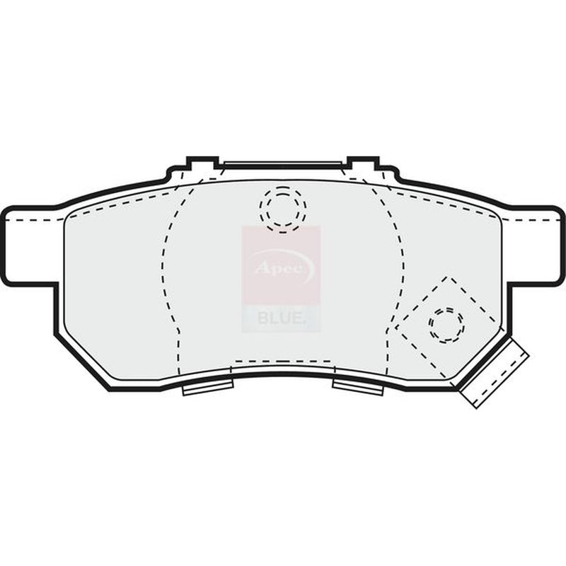Apec Rear Brake Pad Set PD3142