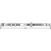 Juratek Brake Hydraulic Hose Line Front JBH1388