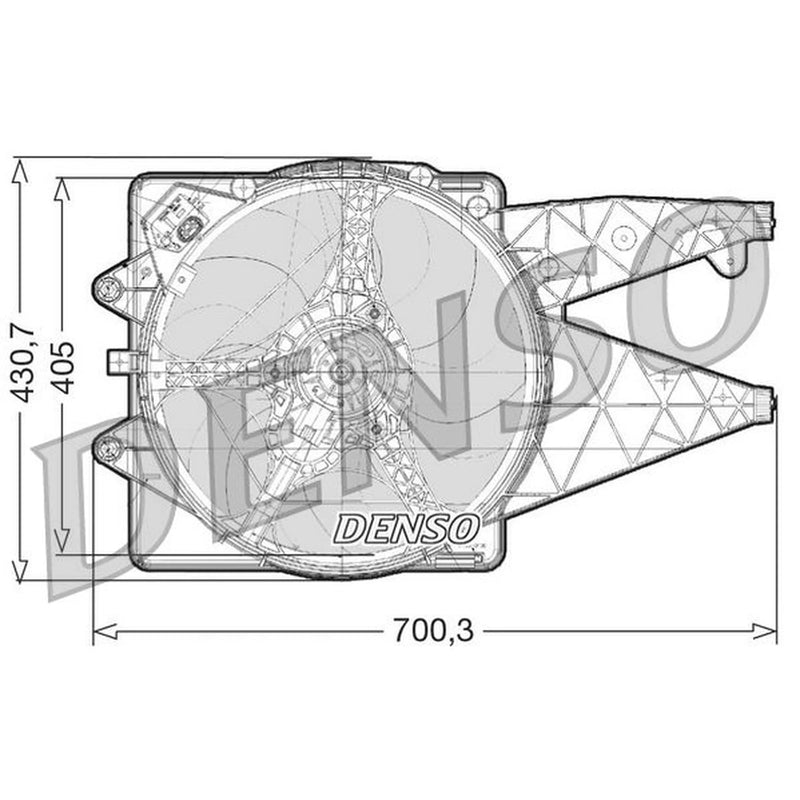 Denso Engine Cooling Fan DER01020