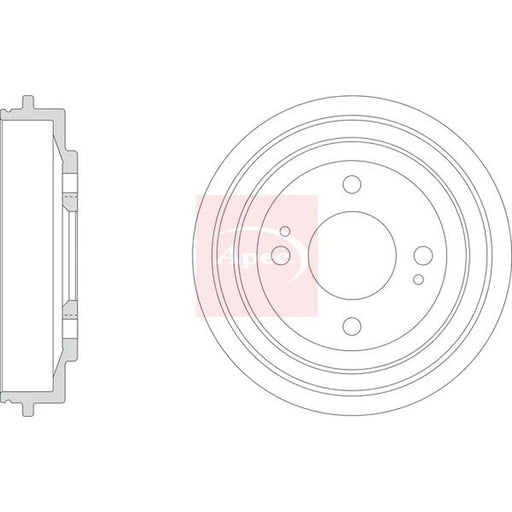 Apec Brake Drum Assembly DRM9806